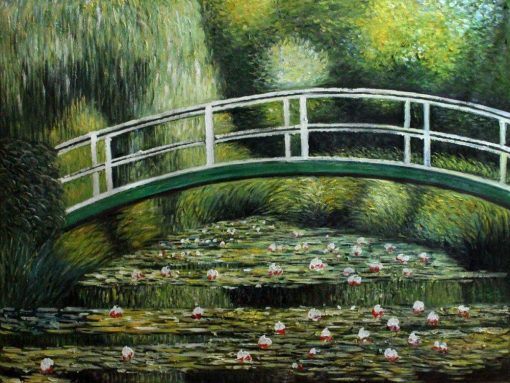 100 Hand Painted Oil Canvas Painting for Living Room Home Decor White Water Lilies 1899 Claude