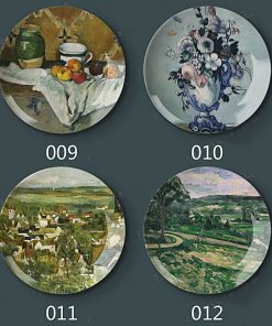 8 inch 20 5cm Diameter Paul Cezanne Painting Porcelain Decorative Home Hall Wall Hanging Plate Creative 2