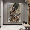 African Black Woman Graffiti Art Posters And Prints Abstract African Girl Canvas Paintings On The Wall 12