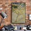 Big Size Van Gogh Blossoming Almond Tree Oil Painting Reproduction on Canvas Posters and Prints Wall