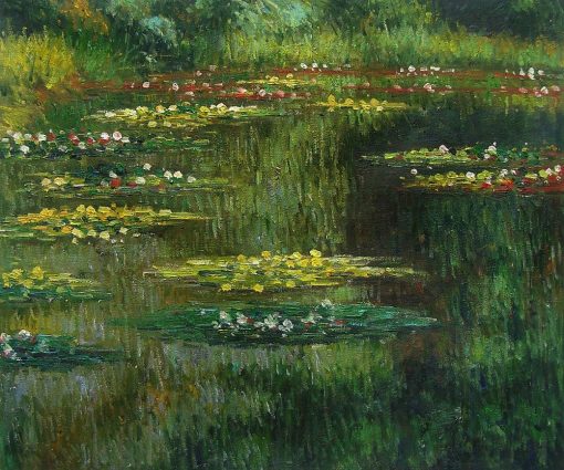 Claude Monet Oil Painting Reproductions on Canvas Water Lilies Famous Art Landscape Painting Art Pictures Horizontal