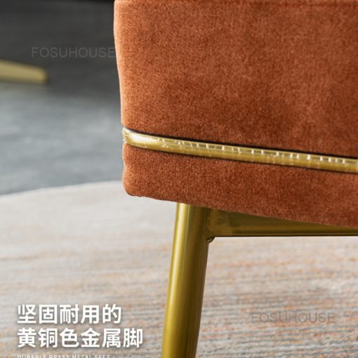 European designer Sofa Lazy Cloth Living Room Chairs Modern Simple Bedroom Armchair Home Furniture Designer Leisure 4