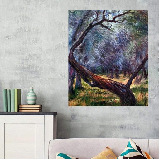 Famous Oil Painting on Canvas Claude Monet Wall Art Olive Trees Study Hand Painted Oil Reproductions 1