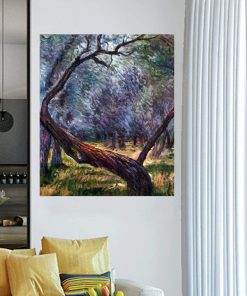 Famous Oil Painting on Canvas Claude Monet Wall Art Olive Trees Study Hand Painted Oil Reproductions 2