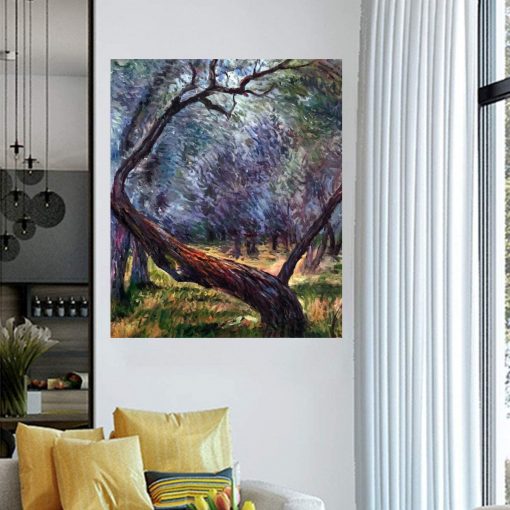 Famous Oil Painting on Canvas Claude Monet Wall Art Olive Trees Study Hand Painted Oil Reproductions 2