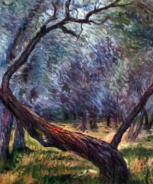 Famous Oil Painting on Canvas Claude Monet Wall Art Olive Trees Study Hand Painted Oil Reproductions