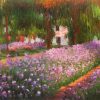 Garden Flower Oil Painting for Living Room Artist s Garden at Giverny by Claude Monet Painting