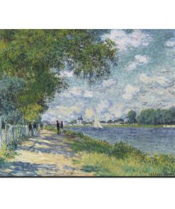 HD Print Claude Monet Seine in Argenteuil Impressionist Landscape Oil Painting on Canvas Art Poster Wall 2