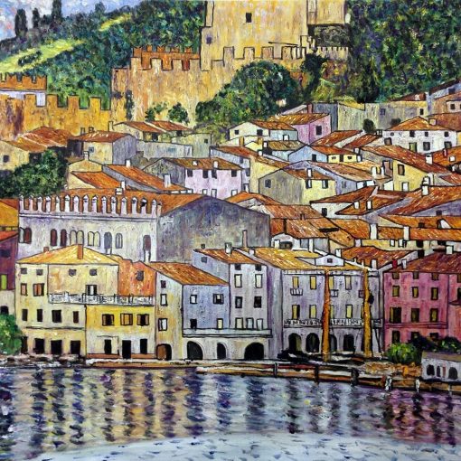 Landscape Art Painting Reproductions Gustav Klimt Painting Malcesine on Lake Garda 1913 Oil Paintings for Living