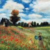 Landscape Oil on Canvas Wall Art Pictures Oil Painting Poppy Field in Argenteuil by Claude Monet