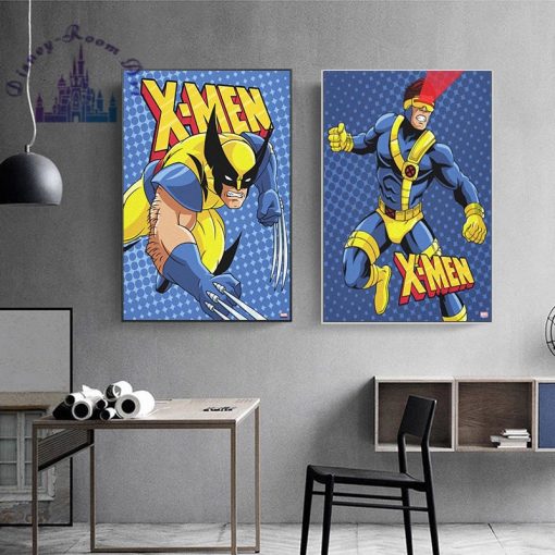 Marvel Cartoon Canvas X Men Classics Art Pictures Poster Canvas Painting Wall Home Print on Decor 3