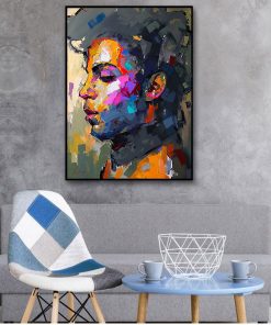 Modern Abstract Portrait Posters and Prints Wall Art Canvas Painting Prince Rogers Nelson Pictures for Living 2