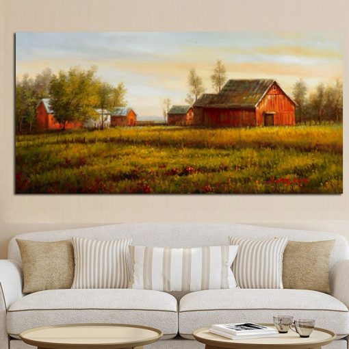 Modern Claude Monet Impression Pastoral Landscape Poster HD Print Abstract Oil Painting on Canvas Wall Picture 2