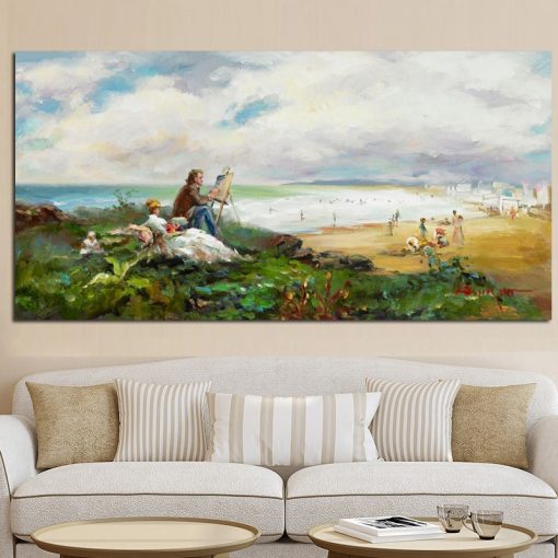 Modern Claude Monet Impression Pastoral Landscape Poster HD Print Abstract Oil Painting on Canvas Wall Picture