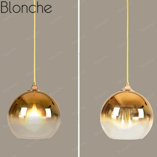 Modern Clear Glass Ball Pendant Lights Led Hanging Lamp for Dining Room Living Room Indoor Decor 1