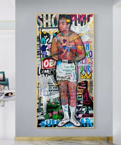 Street Graffiti Pop Art Boxing Champion ALI Portrait Poster And Print Abstract Canvas Painting Gym Wall 2