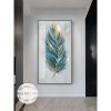 Abstract Golden Feathers Oil Painting Printed on Canvas Posters and Prints for Living Room Porch Home