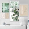 Art Canvas Painting Wall Pictures For Living Room Decor Green Plant Abstract Lines Vintage Poster Nordic