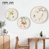 Chinese Minimalist Birds With Flowers Canvas Painting Poster And Print Wall Art Pictures For Living Room