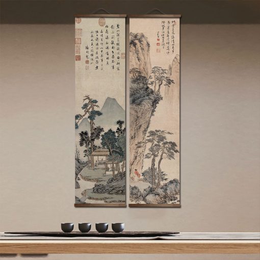 Chinese traditional landscape painting traditional classic art home decoration painting poster wall art wall art decor