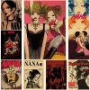 Japanese Classic Anime NANA Retro Poster Kraft Paper Manga Prints Posters DIY Vintage Home Room Bar