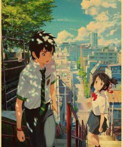 Japanese Shinkai Makoto s Director Anime Movie Your Name Kraft Paper Poster Bedroom Dormitory Bar Cafe 5