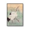 Japanese Wall Art Poster Two Cranes Ohara Koson Japan Woodblock Canvas Print Bird Animal Vintage Painting