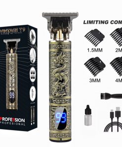 LCD Display T9 Electric Hairber 0mm Shaver Hair Trimer Home Appliances Travel Barber Razors Shaving Machine 4