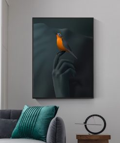 Modern Art Women Body Pictures Photography Canvas Painting Wall Art Animal Birds Pigeon Posters Prints Office 3