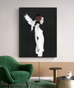 Modern Art Women Body Pictures Photography Canvas Painting Wall Art Animal Birds Pigeon Posters Prints Office 4