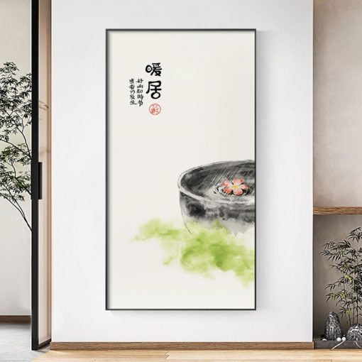 Modern Traditional Chinese Canvas Art Painting Print Still Life Poster Character Wall Pictures for Living Room 1