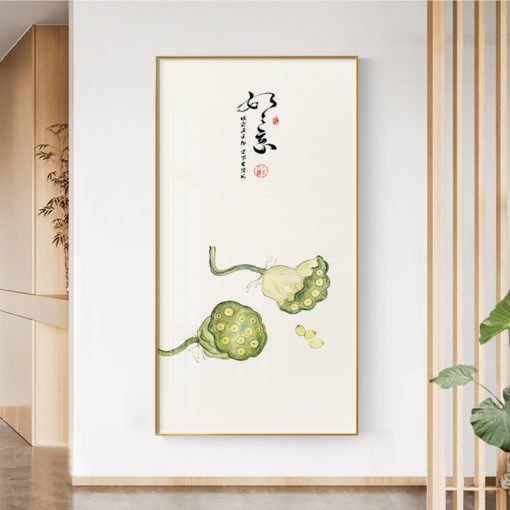 Modern Traditional Chinese Canvas Art Painting Print Still Life Poster Character Wall Pictures for Living Room 3