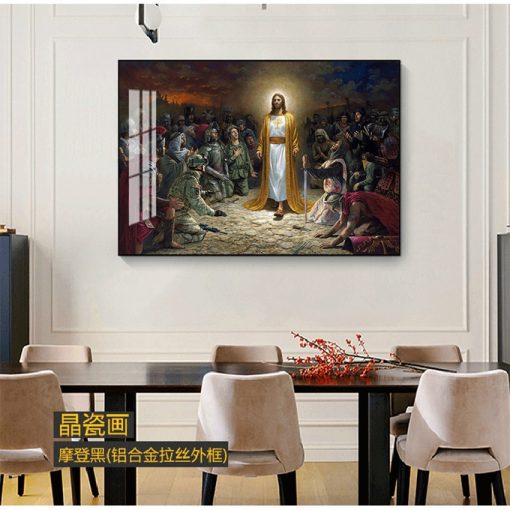 Pictures For Living Room Home Decor Unframed Painting Jesus Christ Rescue World Posters And Prints Canvas 3