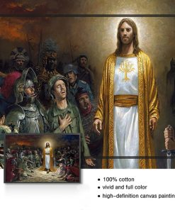 Pictures For Living Room Home Decor Unframed Painting Jesus Christ Rescue World Posters And Prints Canvas 4