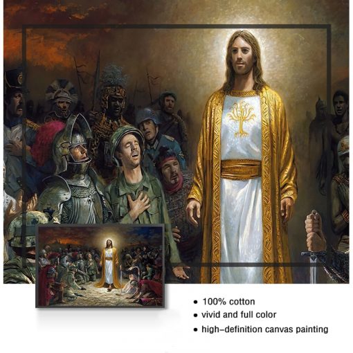 Pictures For Living Room Home Decor Unframed Painting Jesus Christ Rescue World Posters And Prints Canvas 4