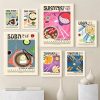 Sukiyaki Udon Tempura Soba Yakitori Poster Retro Japanese Food Wall Art Pictures Japan Cuisine Modern Asian