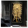 Tree Oil Painting on Canvas Posters and Prints Wall Art Pictures for Living Room Cuadros Decor