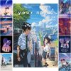 Vintage Comic Your Name Poster Japanese Anime Movie White Paper Prints Home Living Romm Decoration Bar