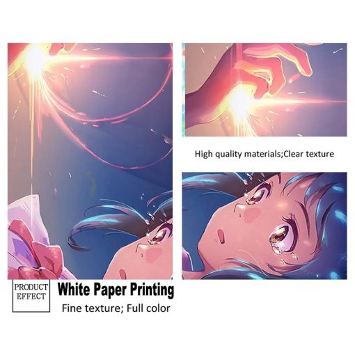 Vintage Comic Your Name Poster Japanese Anime Movie White Paper Prints Home Living Romm Decoration Bar 3