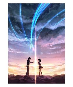 Vintage Comic Your Name Poster Japanese Anime Movie White Paper Prints Home Living Romm Decoration Bar 4