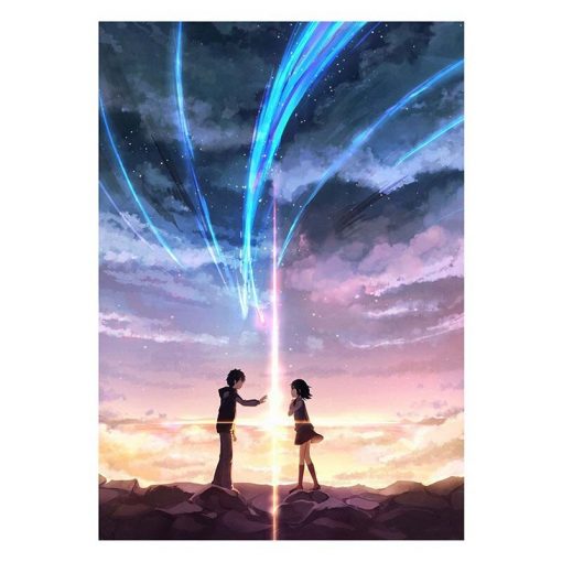 Vintage Comic Your Name Poster Japanese Anime Movie White Paper Prints Home Living Romm Decoration Bar 4