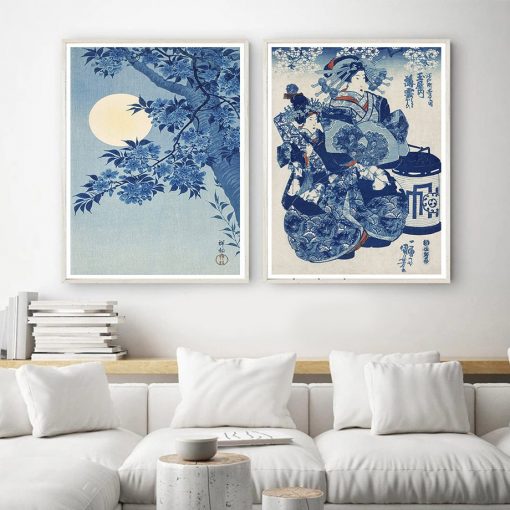 Vintage Hokusai Waves Mount Fuji Japanese Wall Art Canvas Painting Nordic Posters And Prints Wall Pictures 2