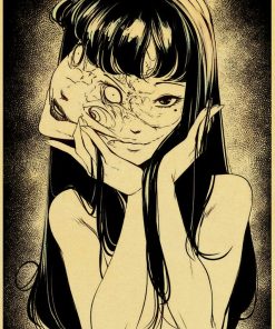 Vintage Japanese Anime Junji Ito Poster Vintage Kraft Paper High Quality Home Room Cartoon Art Print 2