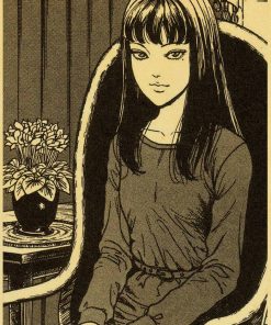 Vintage Japanese Anime Junji Ito Poster Vintage Kraft Paper High Quality Home Room Cartoon Art Print 5