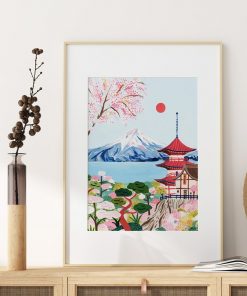 Visit Japan Tokyo Travel Canvas Paintings Vintage Wall Pictures Mount Fuji Posters Art Prints Nordic Modern 3