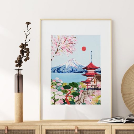 Visit Japan Tokyo Travel Canvas Paintings Vintage Wall Pictures Mount Fuji Posters Art Prints Nordic Modern 3