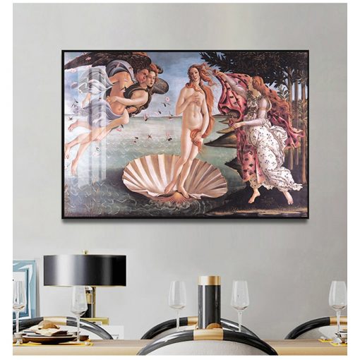 Wall Art Painting for Living Room Home Decor No Frame Classic Famous Painting Botticelli s Birth 1