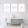 Wash Your Worries Away Print Get Naked Relax Bathroom Quotes Posters Guest Bathroom Decor Wall Art