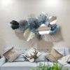 French Pastoral Three dimensional Wrought Iron Wall Decoration Living Room Bedroom Maple Leaf Wall Hanging Decoration