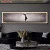 Modern Bedside Luminous Indoor Painting Character Art Led Hanging Painting Wall Lamp Living Room Dining Room